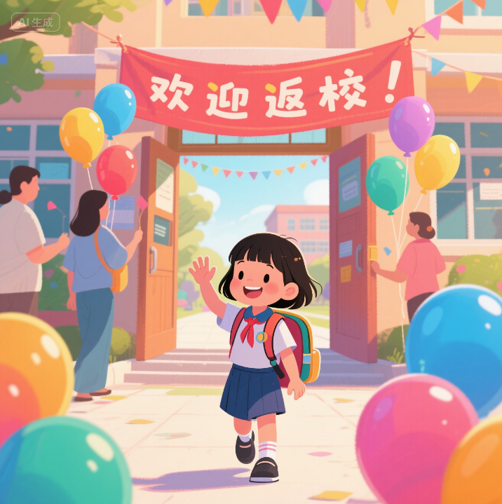 逐梦新程，未来可期！开学季，好好学习，天天向上！